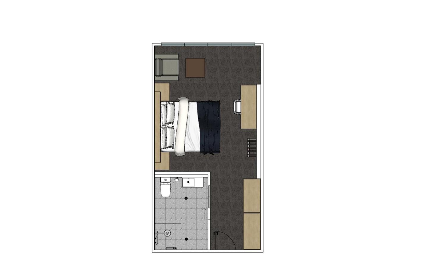 Executive Zimmer mit Kingsize-Bett