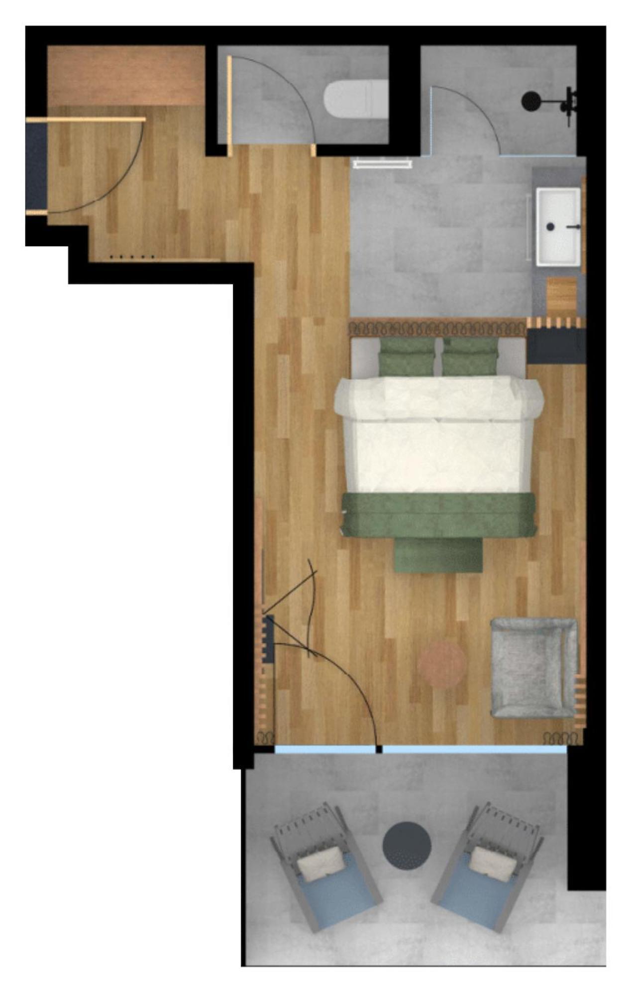 Modernes Doppelzimmer Deluxe