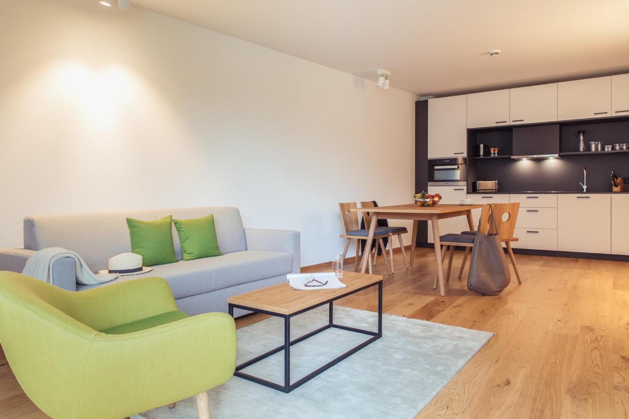 Premium Apartment mit 1 Schlafzimmer sowie Balkon oder Terrasse