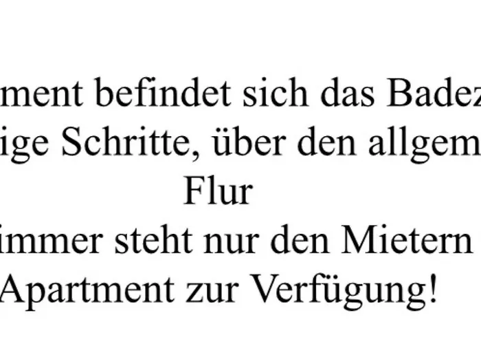 Ferienvermietung: Gästezimmer 11 Citynah, Küche&Bad extern